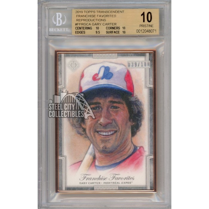 Gary Carter 2019 Topps Transcendent Sketch Reproductions Card 039/100