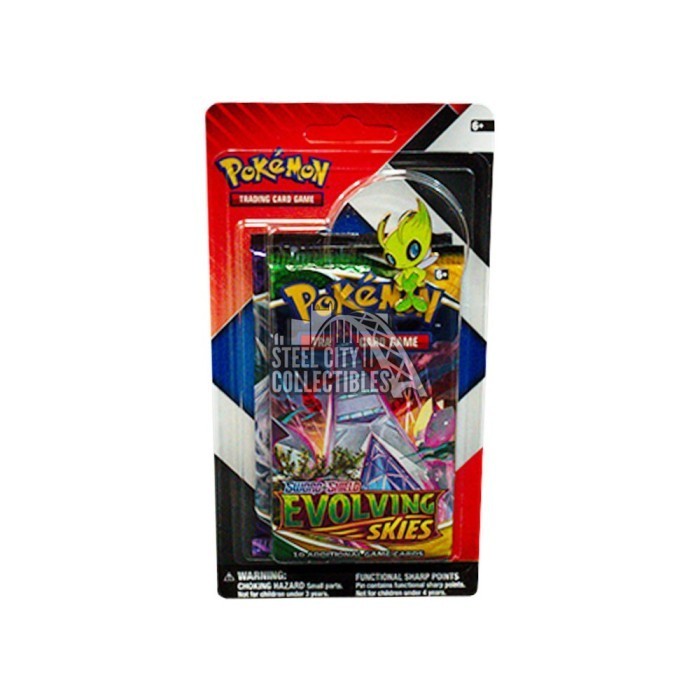 Pokemon Sword & Shield Jirachi/Celebi Pin Blister Pack -- Random 4-Card ...