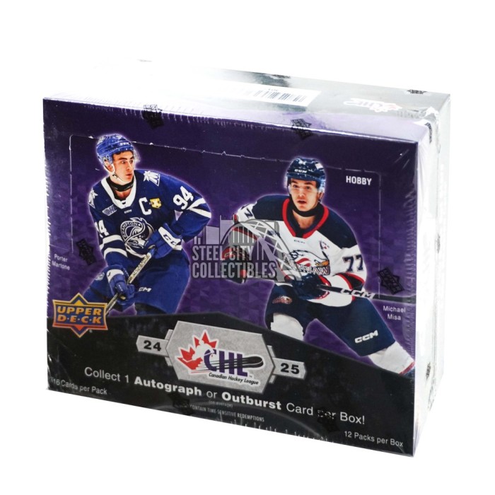 2024-25 Upper Deck CHL Hockey Hobby Box | Steel City Collectibles