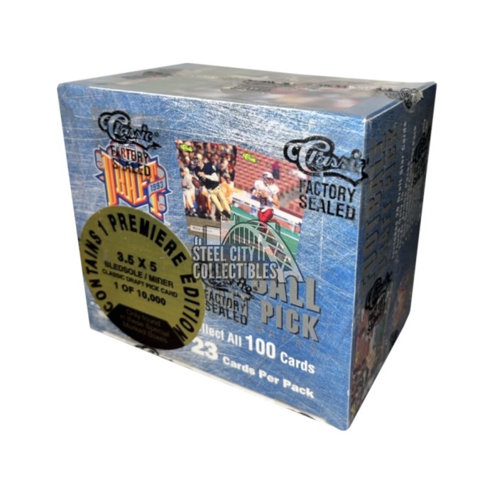1993 Classic Draft Picks Football Jumbo Box Steel City Collectibles