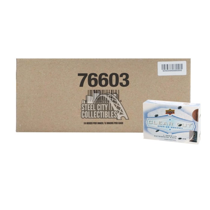2024-25 Upper Deck Clear Cut Hockey Hobby 30-Box Case