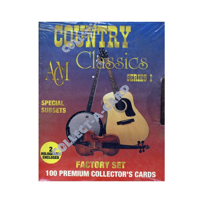1992 CollectACards Series 1 Country Music Classics 79 Set Lot Steel