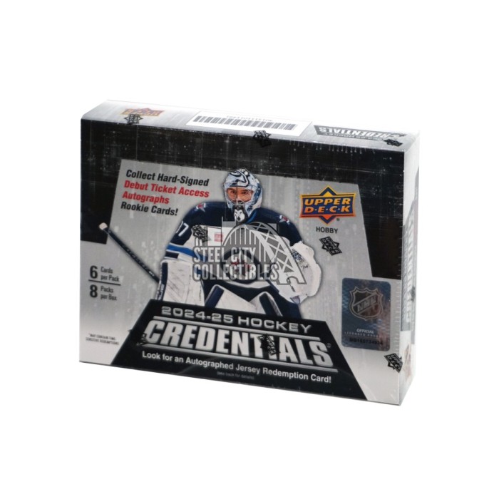 2024-25 Upper Deck Credentials Hockey Hobby Box | Steel City