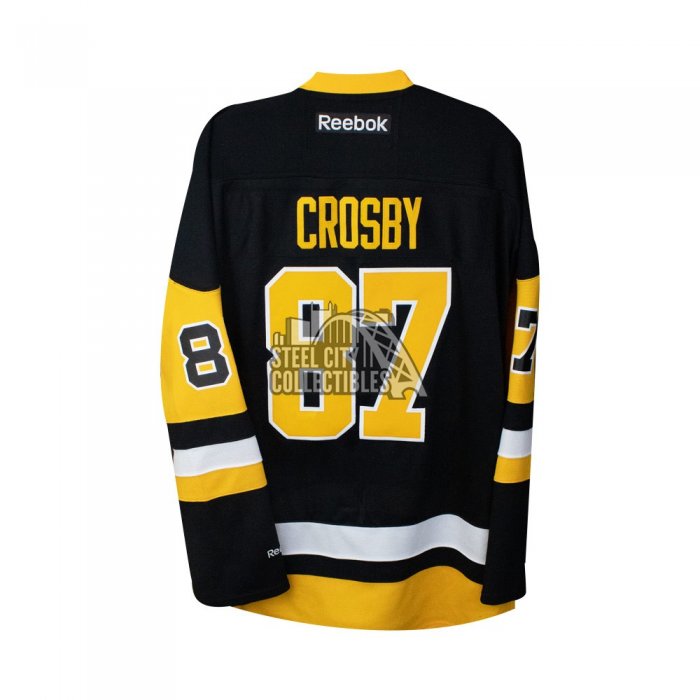 Men's Reebok Pittsburgh Penguins 87 Sidney Crosby Premier Navy