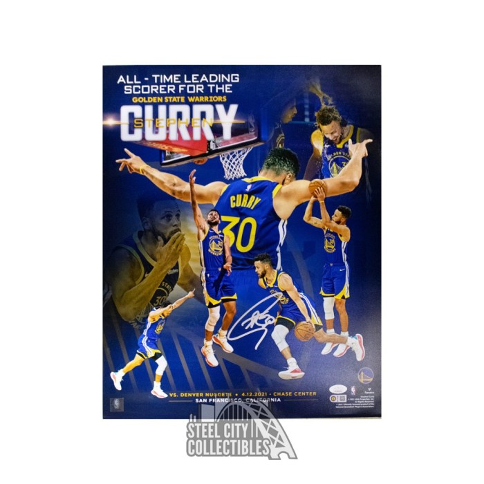 Stephen Curry Autographed Golden State 8x10 Basketball Photo - JSA