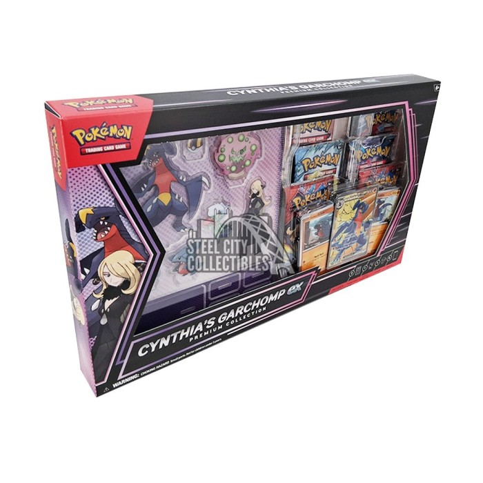 Pokemon Cynthia's Garchomp ex Premium Collection Box | Steel