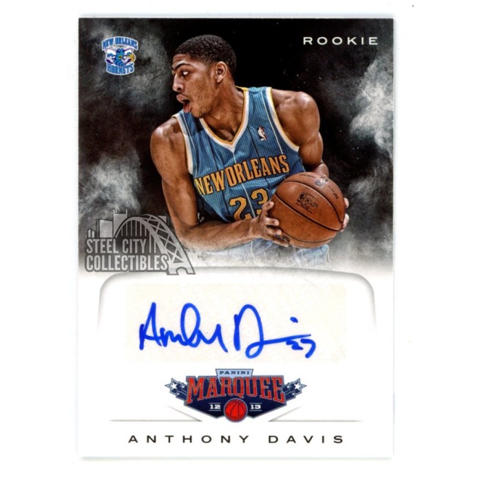 Anthony Davis 2012-13 Panini Marquee Autograph Rookie Card #2 | Steel ...