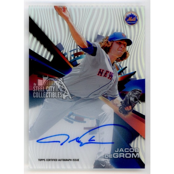 Jacob DeGrom 2015 Topps High Tek Autograph Card #HT-JDM | Steel