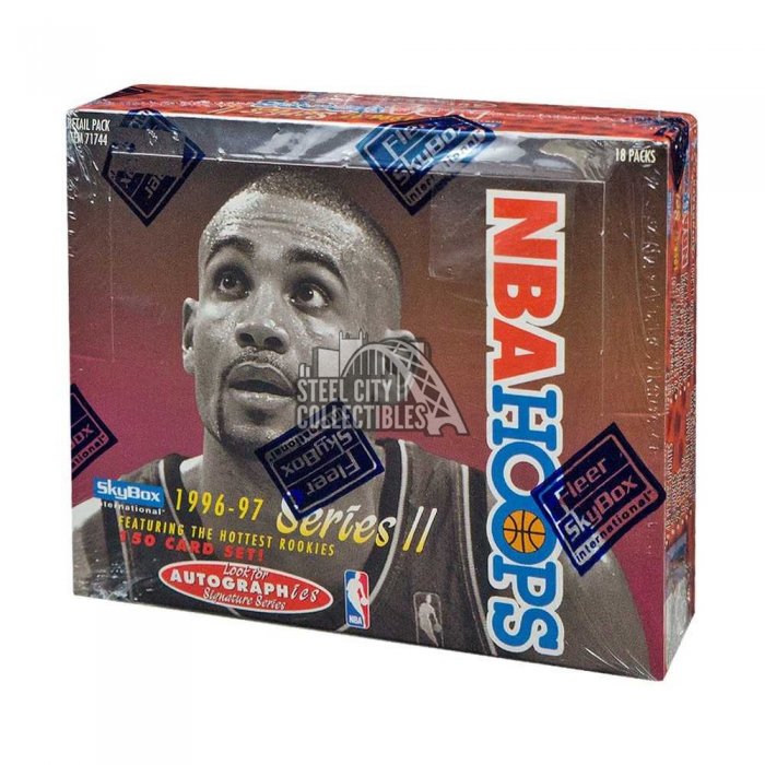 1996-97 Skybox NBA Hoops Series 2 Basketball 18ct Retail Box