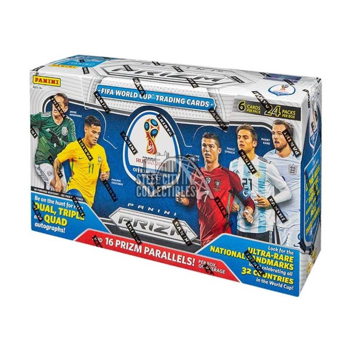 2018 Panini Prizm World Cup Soccer Hobby Box - 1st Off The Line