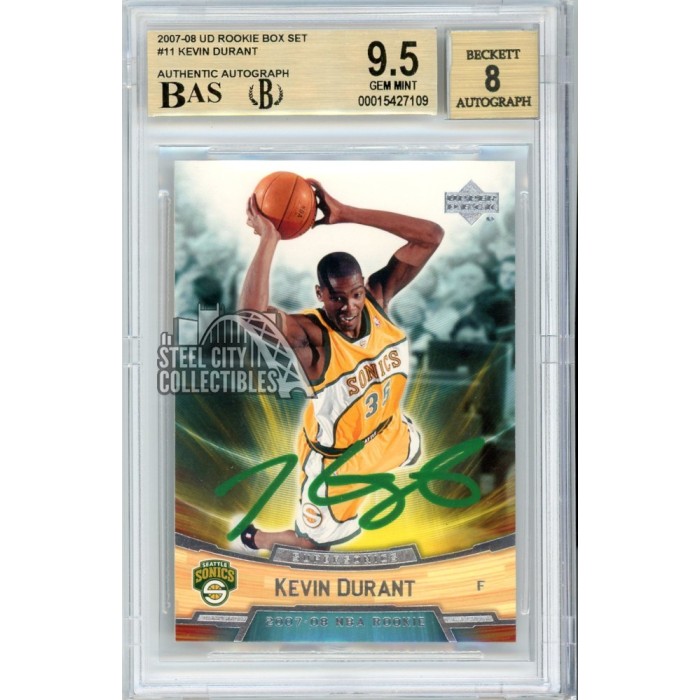 田臥勇太NBAカード04-05 UPPERDECK SPX AUTO PSA8 2007-08 Kevin Durant Upper Deck Exquisite Number Pieces 3