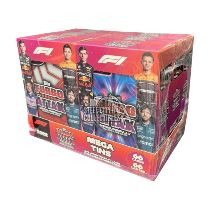 2022 Topps Formula 1 F1 Turbo Attax Mega 6-Tin Box | Steel City Collectibles