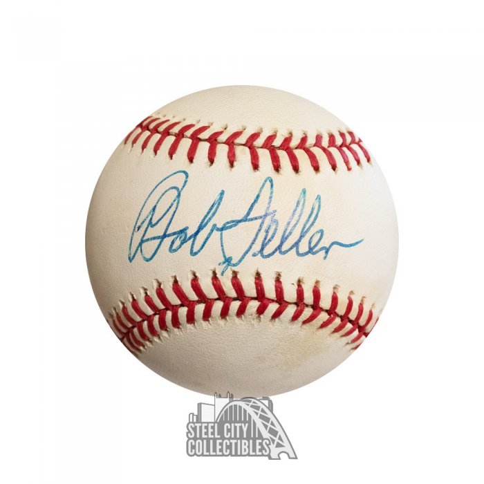 Bob Feller Autographed Official American League Baseball - JSA