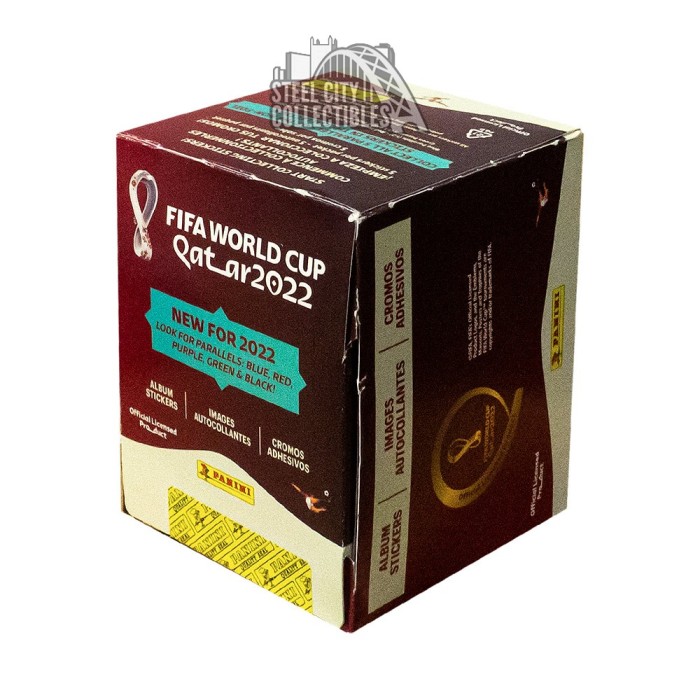 Panini FIFA World Cup 2022 Qatar Sticker Booster Bags – 25 Bags (125 Stickers) Original Italian Packaging
