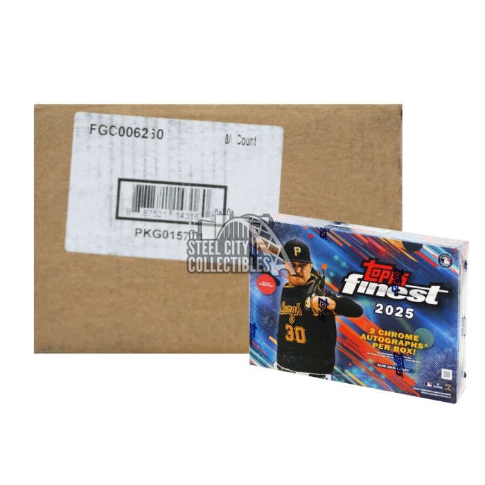 2025 Topps Finest Baseball Hobby 8-Box Case | Steel City