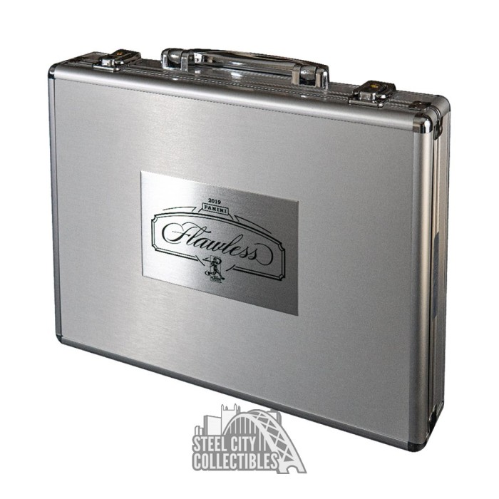 Panini Flawless Empty Silver Brief Case *PLEASE READ* | Steel City