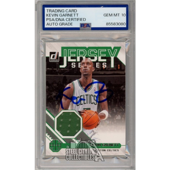 Kevin Garnett 2020-21 Panini Donruss Autograph Jersey Card