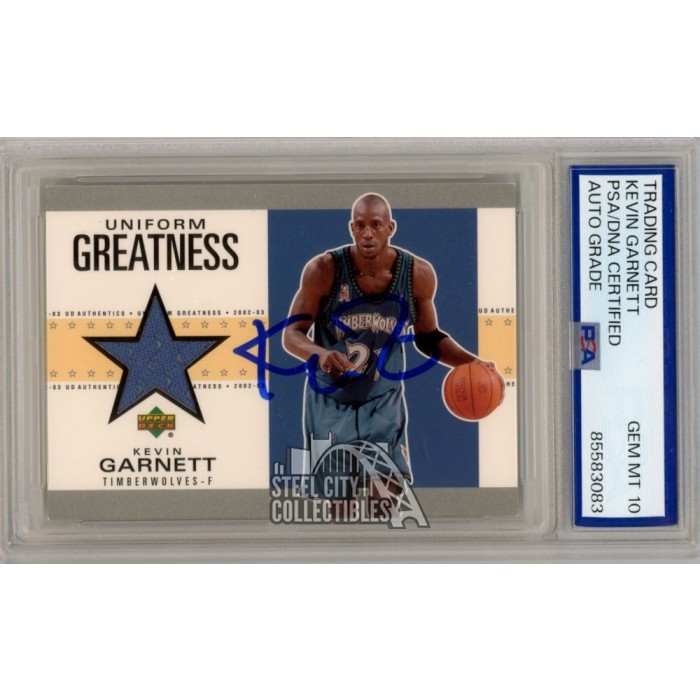 その他 KEVIN GARNETT auto psa9 Kevin Garnett 2002-03 Upper Deck Greatness Autograph Jersey