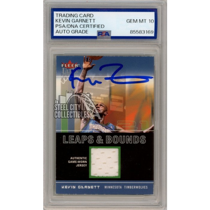 Kevin Garnett 2003-04 Fleer Ultra Autograph Jersey Card #LB