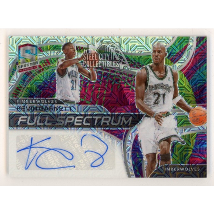 Kevin Garnett 2020-21 Panini Spectra Mojo Autograph Card