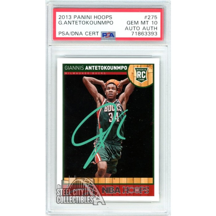 Giannis Antetokounmpo 2013-14 Panini Hoops Autograph Rookie Card