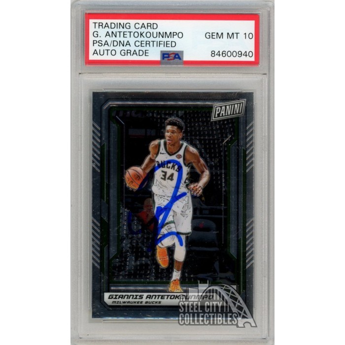 Giannis Antetokounmpo 2019 Panini National VIP Autograph Card #35