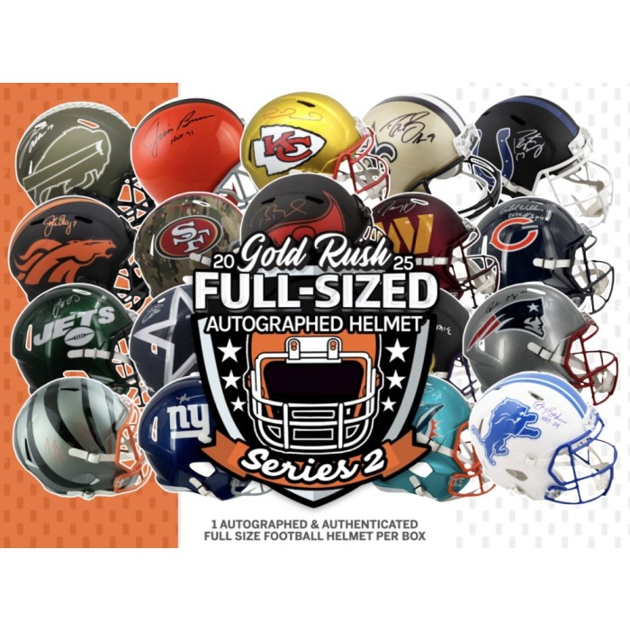 2025 Gold Rush Autographed Full-Size Football Helmet Series 2 Box | Steel  City Collectibles
