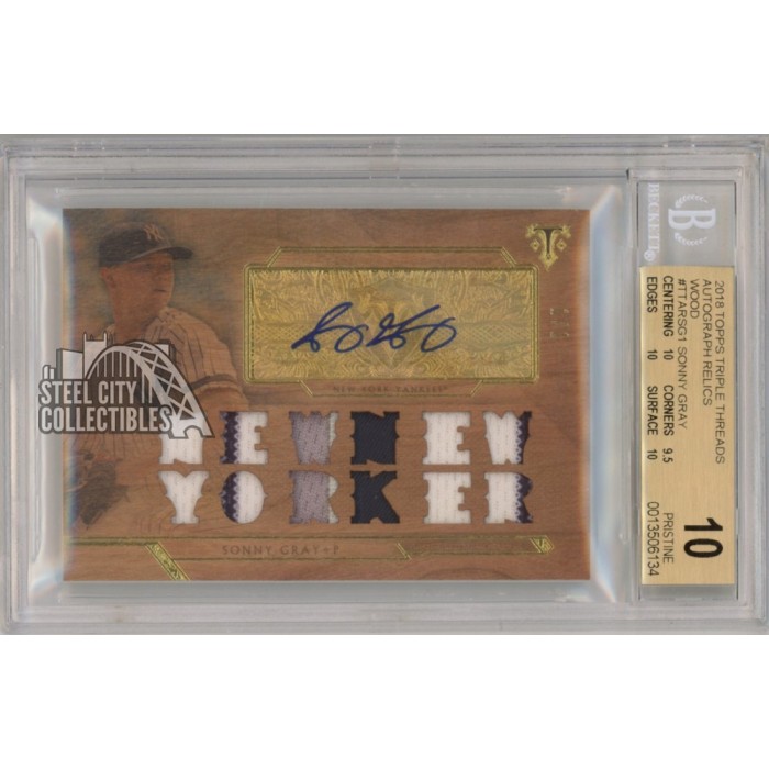 2020 Topps Triple Threads Autograph Relic Combo Sapphire