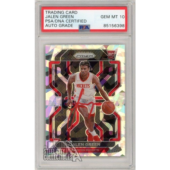 Jalen Green 2021-22 Panini Prizm Cracked Ice Autograph