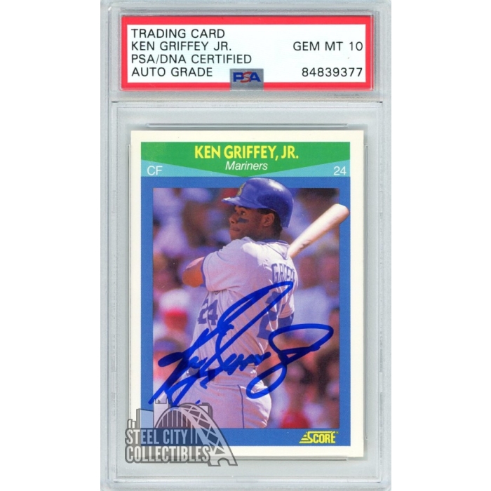 Ken Griffey Jr. & Sr. 直筆サインボール PSA証明付き KEN GRIFFEY JR SIGNED AUTOGRAPHED OFFICIAL RAWLINGS AMERICAN