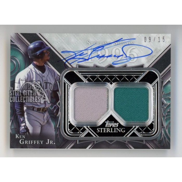 Ken Griffey Jr 2022 Topps Sterling Autograph Jersey Card #SSAR-KGR