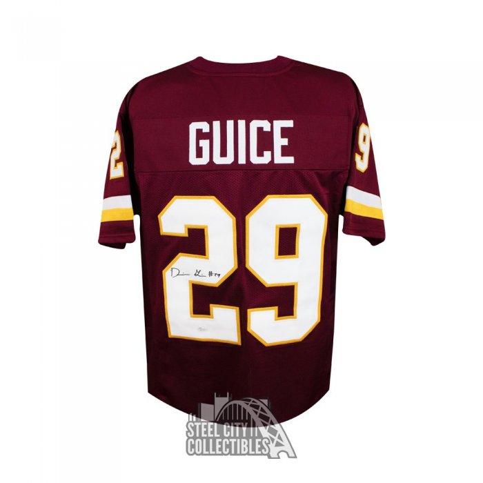 Derrius Guice Autographed Washington Custom Football Jersey JSA COA Steel City Collectibles