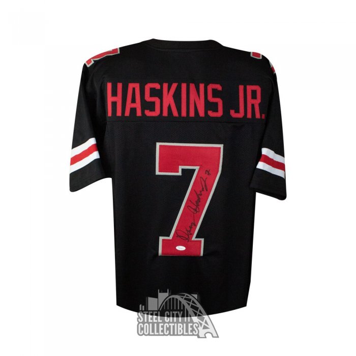 Dwayne Haskins Autographed Ohio State Custom Black Football Jersey