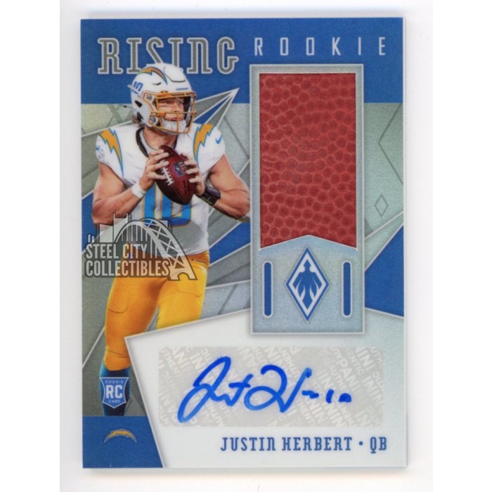 Justin Herbert 2020 Panini Phoenix Autograph Football Rookie Card