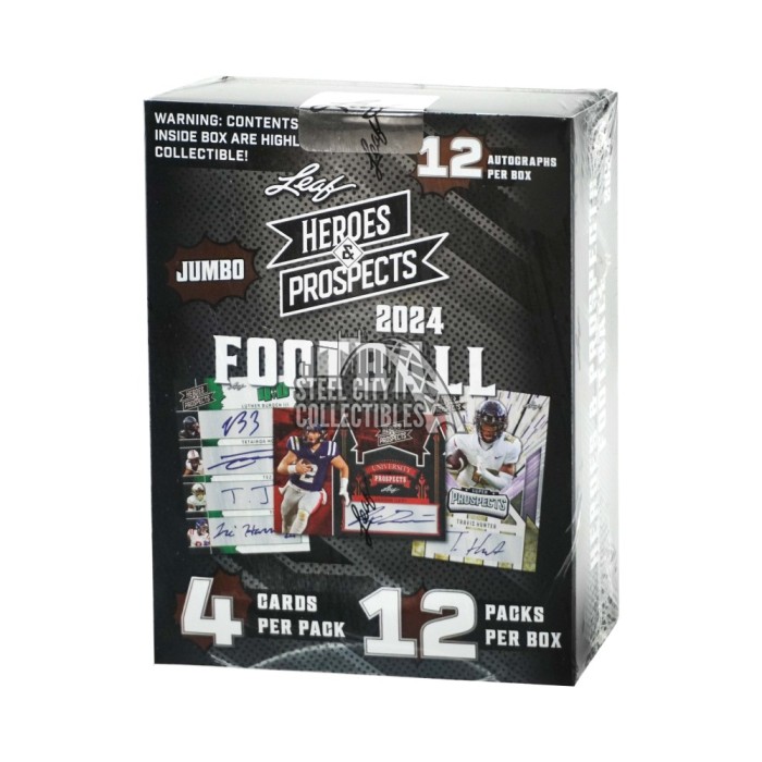 2024 Leaf Heroes & Prospects Football Jumbo Box | Steel City