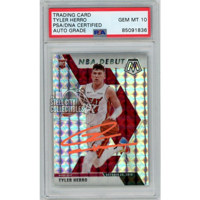 Tyler Herro 2019-20 Panini Mosaic Mosaic Debut Autograph Rookie