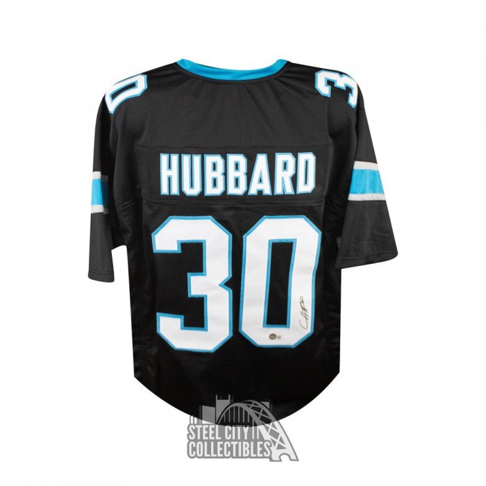 Chuba Hubbard Autographed Carolina Custom Black Football Jersey