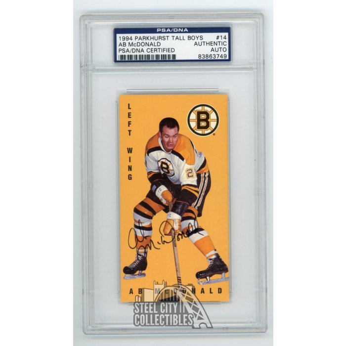 Lot De 6 Cartes Boston Bruins 1994 Parkhurst - Format Tall Boys - Signées & Certifiées PSA ADN