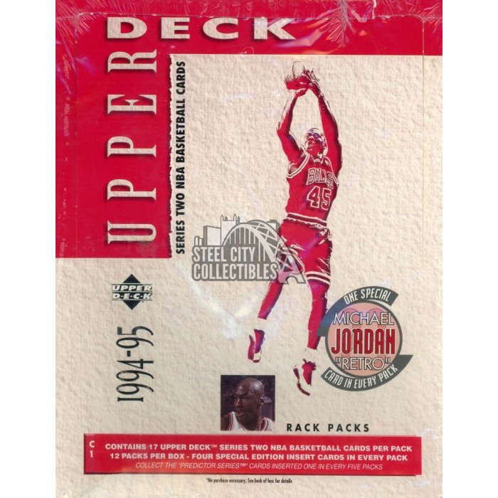 1994-95 Upper Deck Series 2 Basketball Rack Pack Box | Steel City