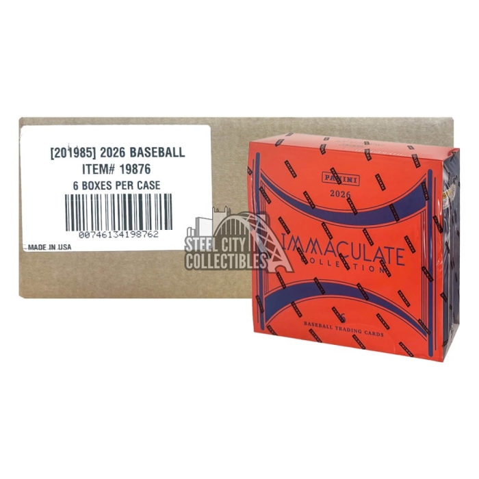 2026 Panini Immaculate Baseball Hobby 6-Box Case | Steel City