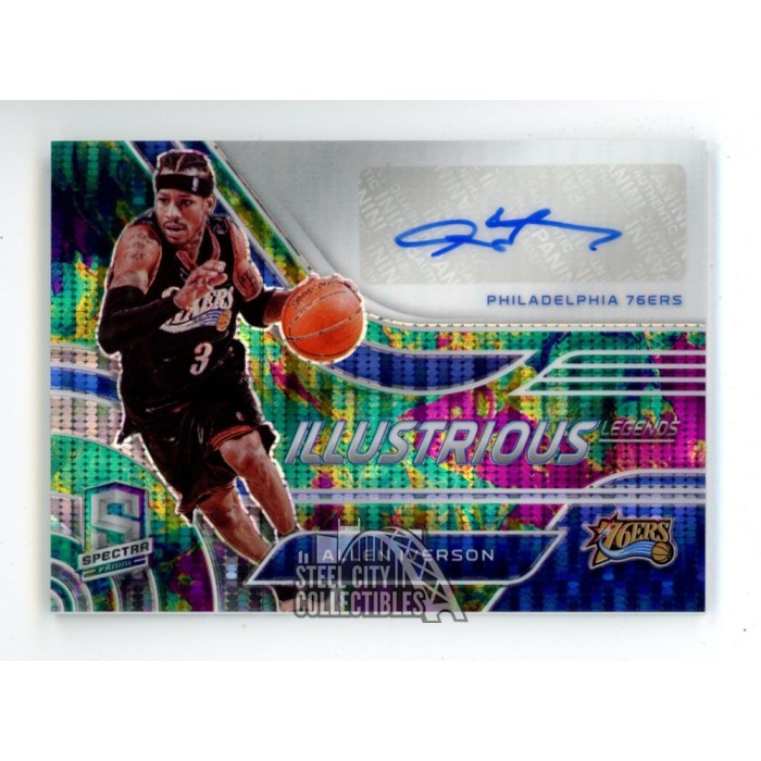 Allen Iverson 2020-21 Panini Spectra Illustrious Autograph Card