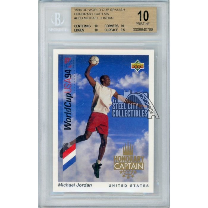 Michael Jordan 1994 Upper Deck World Cup Soccer Honorary Captain