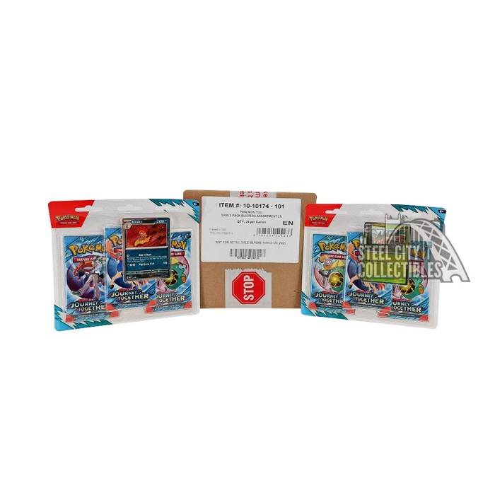 Pokemon Scarlet & Violet Journey Together 3-Pack Blister Case | Steel City  Collectibles