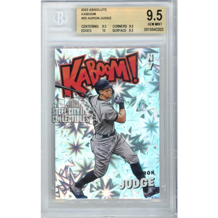 Aaron Judge 2022 Panini Absolute Baseball Kaboom Card 20 BGS 9.5 Gem