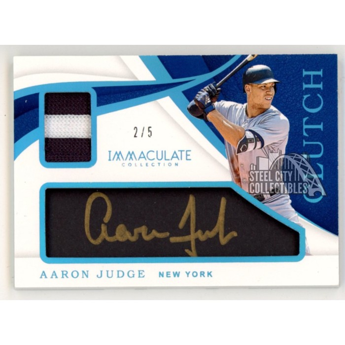 2018 Panini Immaculate Collection #53 Aaron Judge #8/25 Red