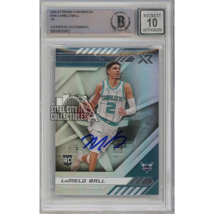 LaMelo Ball 2020-21 Panini Chronicles XR Autograph Rookie Card #290 BAS