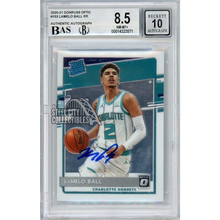 2020-21 Panini Donruss Rated Rookie #202 LaMelo Ball Signed Rookie Card –  Beckett 10 Autograph on Goldin Auctions