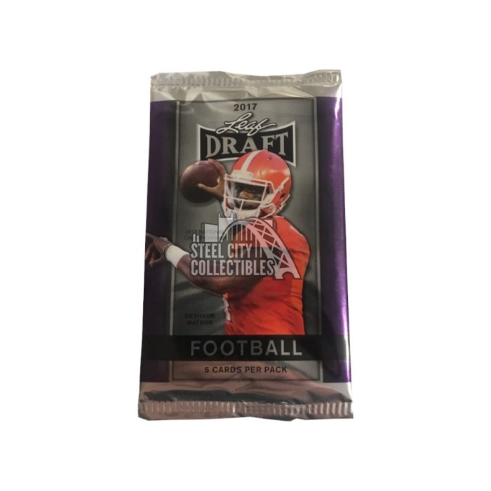 thumbnail image 2 of 2017 Leaf Draft Football 5-Card Pack - Rookie Cards, Factory Sealed 2 of 5