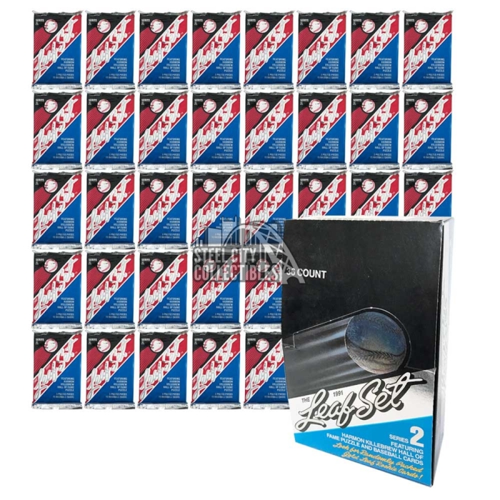 1991 Leaf Set Series 2 Baseball 34-Pack Lot with Box | Steel City