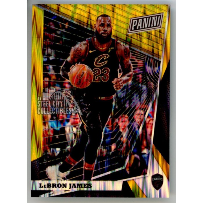 LeBron James 2018 Panini The National VIP Gold Refractor Card #59
